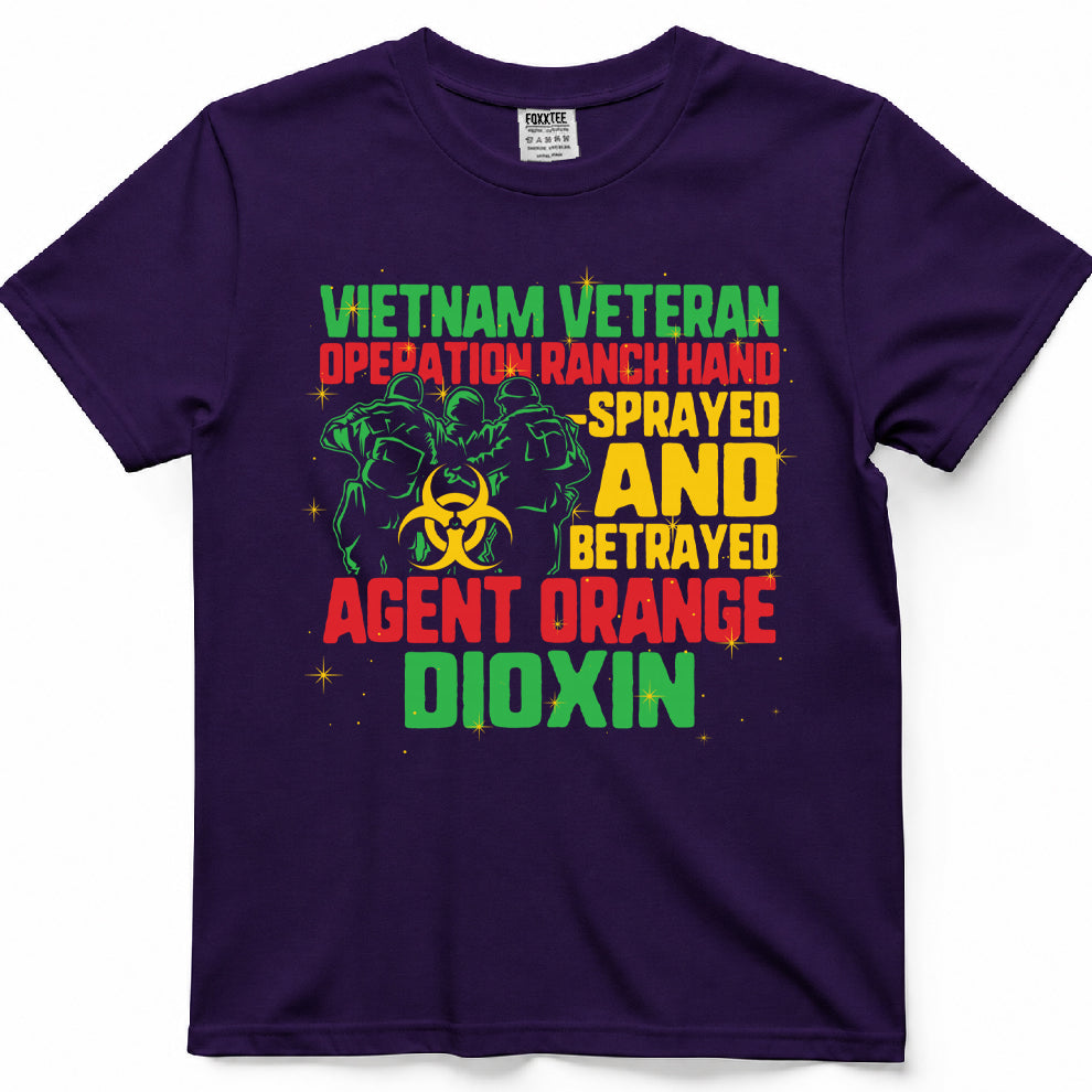 Vietnam Veteran And Orange Agent Survivor Veterans Day Men Comfort Colors t-shirt
