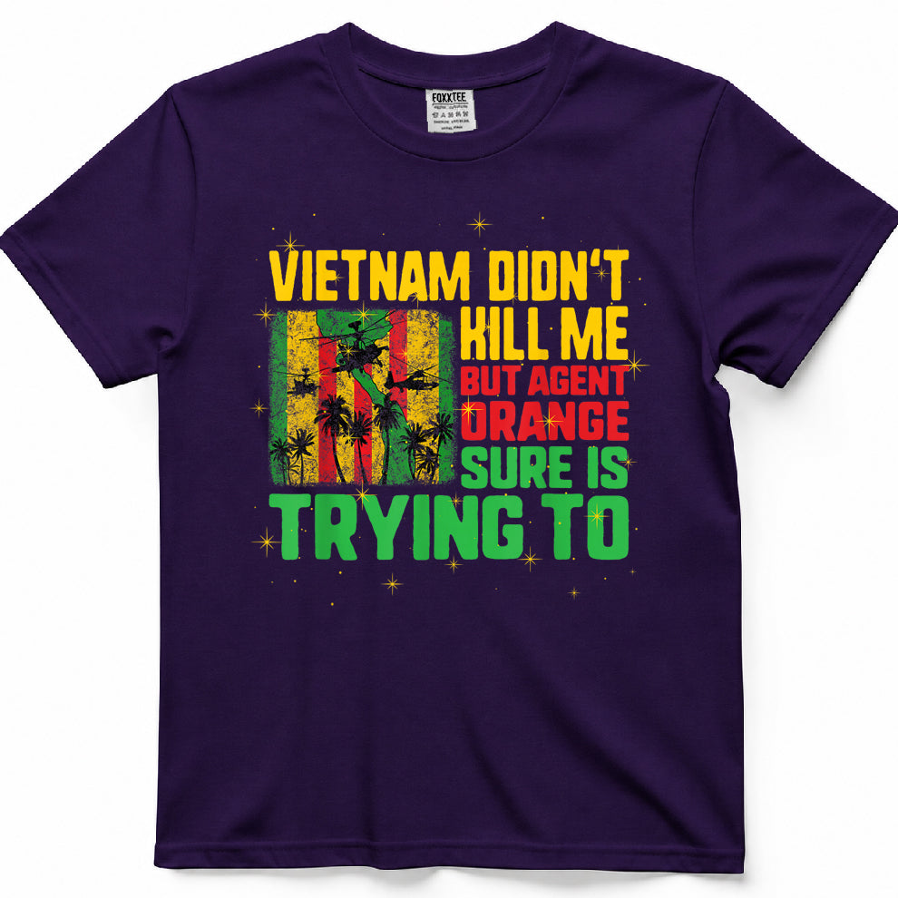 Vietnam Veterans Day Orange Agent Victims Retired Soldiers T-Shirt