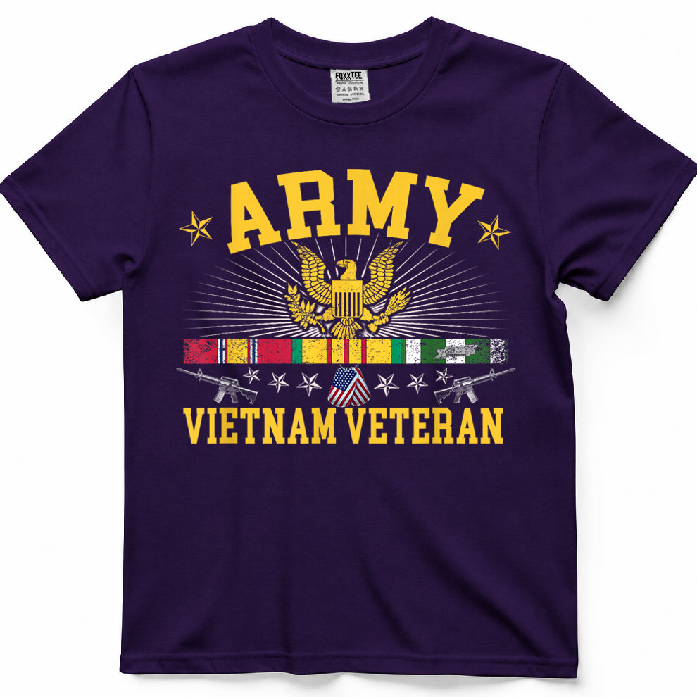 US Vietnam Veteran USA Flag -Veteran Vietnam T-Shirt