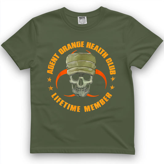 Orange Agent Health Club Lifetime Member Vietnam Veterans T-Shirt