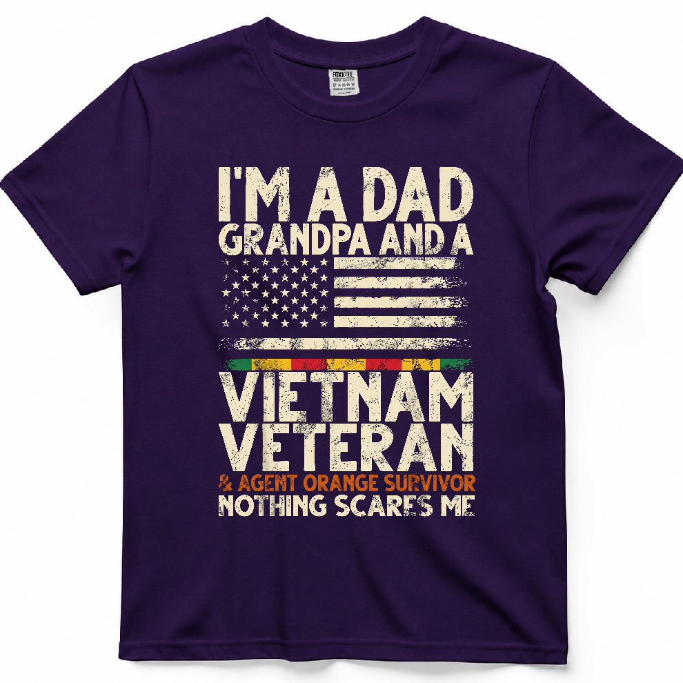 I'm A Dad Grandpa And A Vietnam Veteran Agent Orange Survivor Shirt