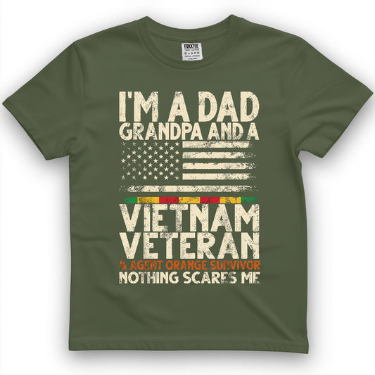 I'm A Dad Grandpa And A Vietnam Veteran Agent Orange Survivor Shirt
