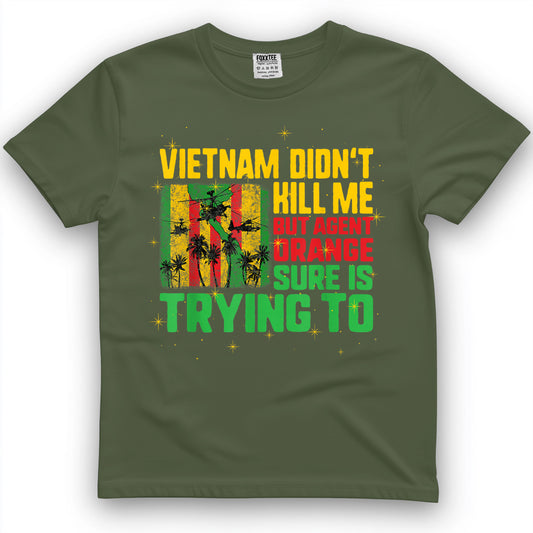 Vietnam Veterans Day Orange Agent Victims Retired Soldiers T-Shirt