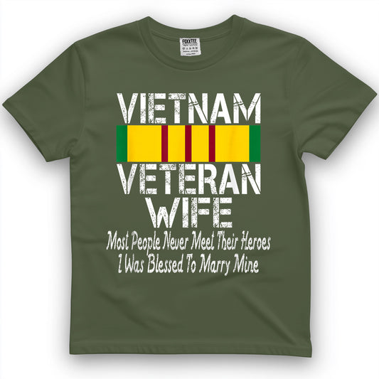 Vietnam Veteran Wife Design T-Shirt