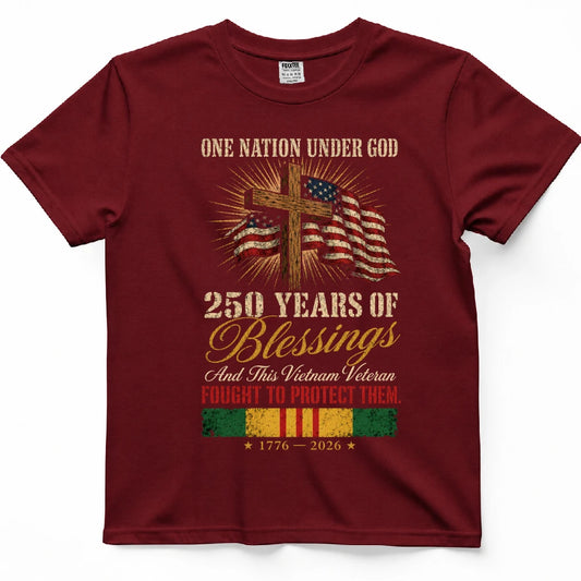One Nation Under God 250 Years Of Blessings Shirt