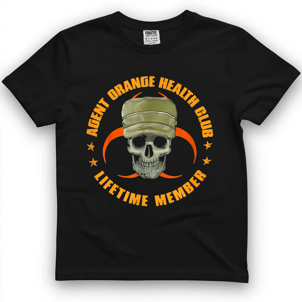 Orange Agent Health Club Lifetime Member Vietnam Veterans T-Shirt