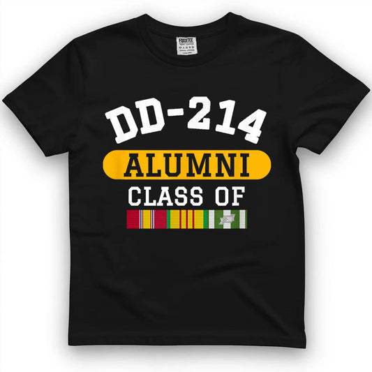 DD-214 Alumni Class of Vietnam Veteran Pride T-Shirt