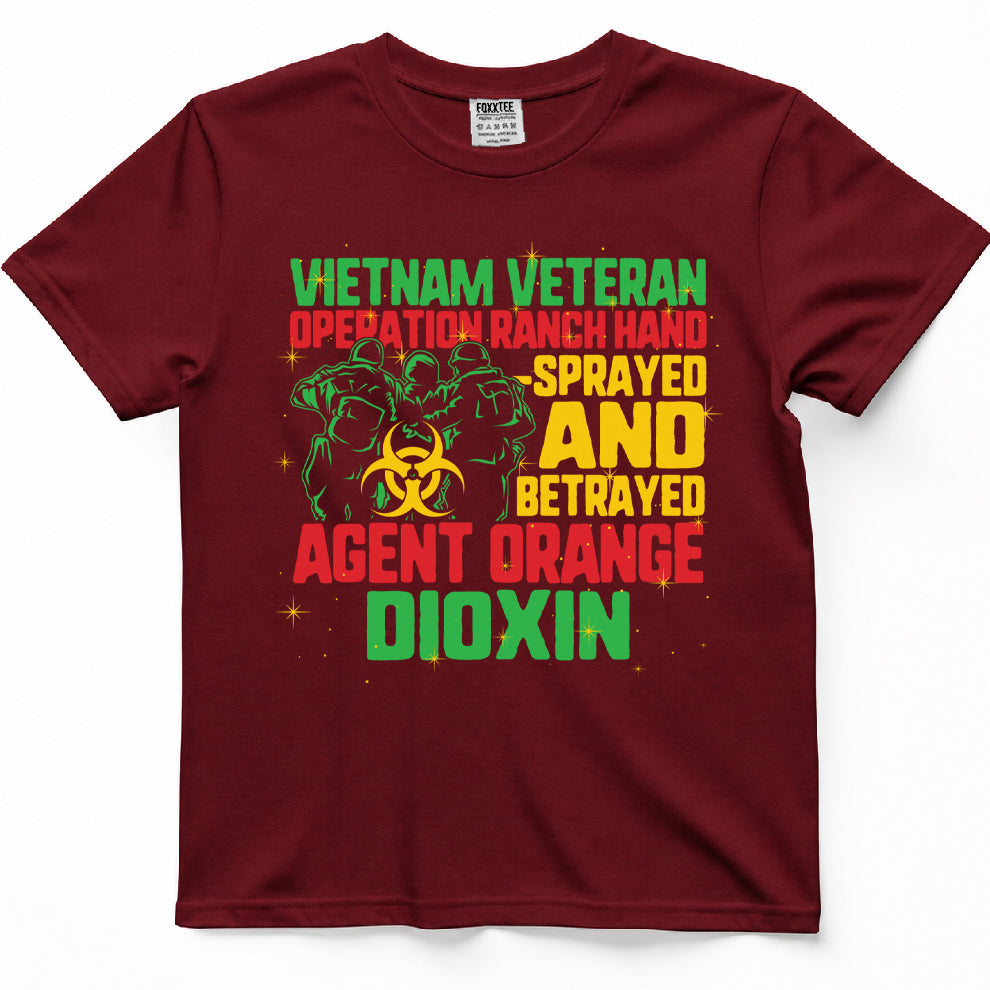 Vietnam Veteran And Orange Agent Survivor Veterans Day Men Comfort Colors t-shirt