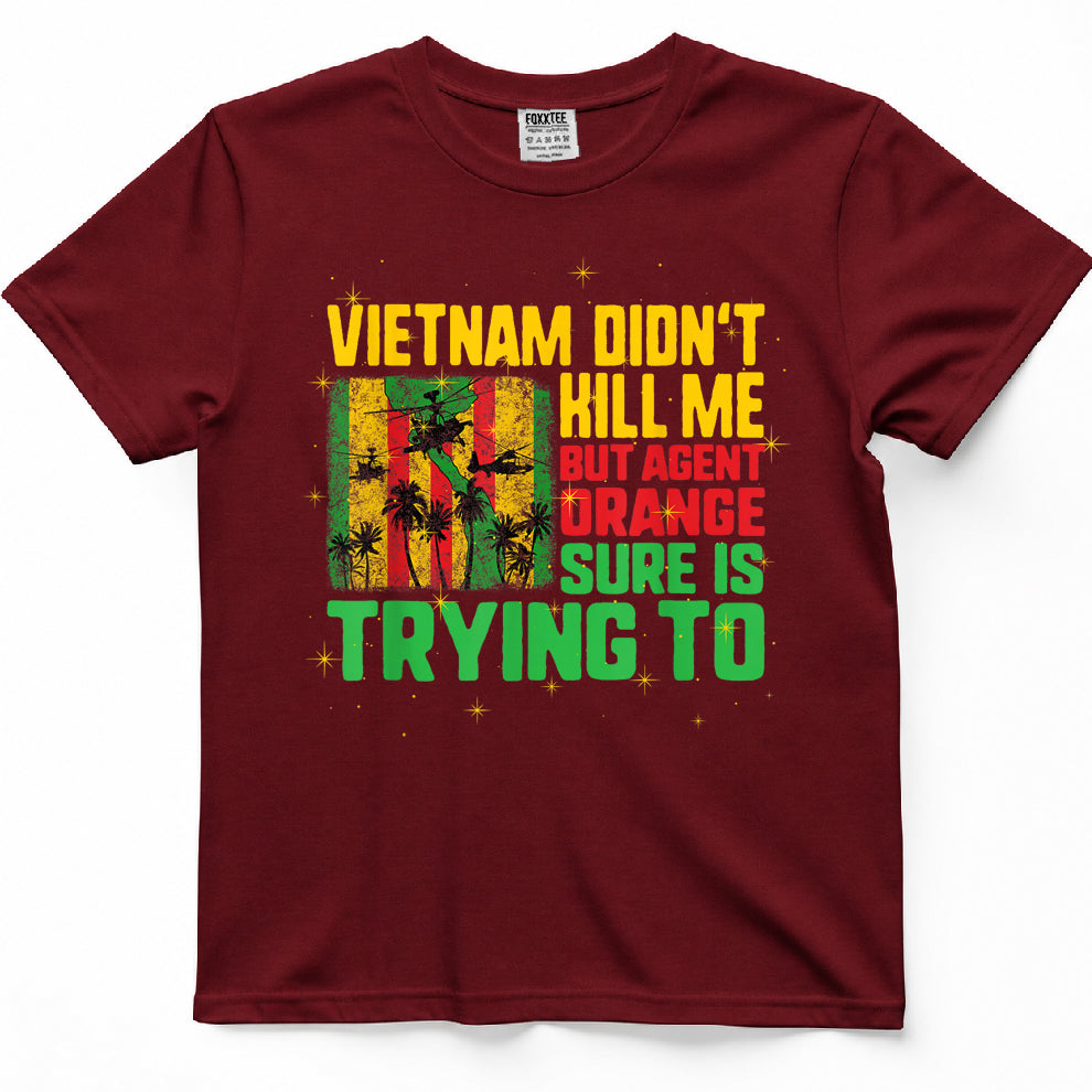 Vietnam Veterans Day Orange Agent Victims Retired Soldiers T-Shirt