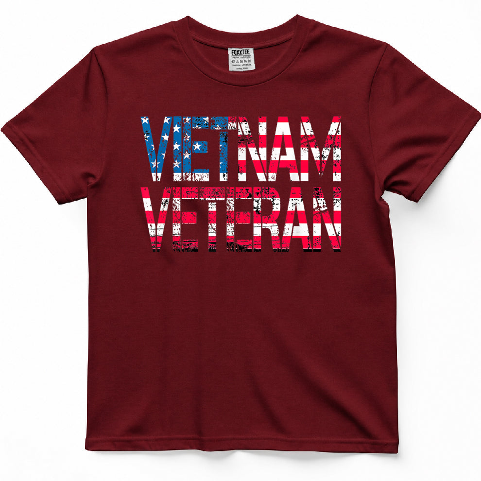 Vietnam Veteran Vintage US Flag Vietnam Vets Veteran's Day T-Shirt