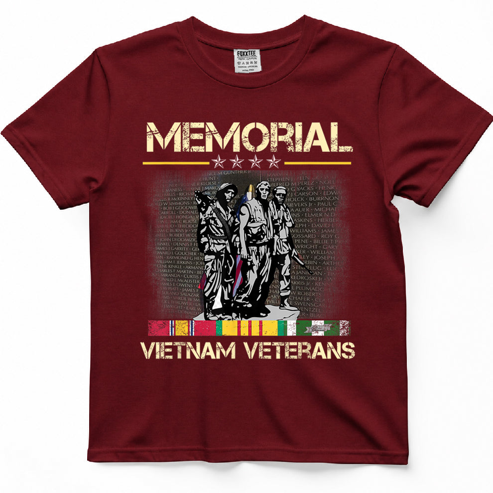 Vietnam Veterans Memorial Wall, Proud US Vietnam Veterans T-Shirt