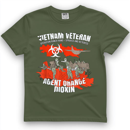 Vietnam Veteran Agent Orange Sprayed and Betrayed T-Shirt