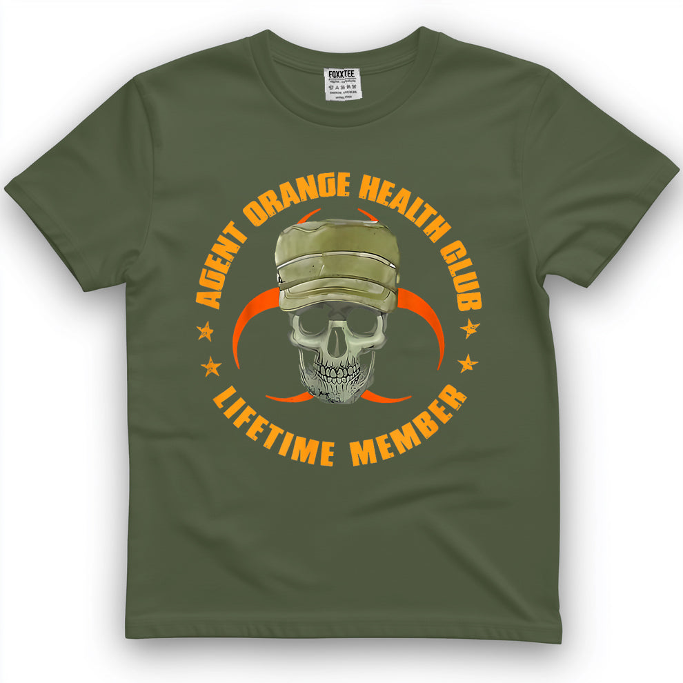 Orange Agent Health Club Lifetime Member Vietnam Veterans T-Shirt