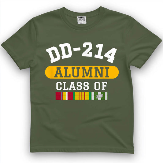 DD-214 Alumni Class of Vietnam Veteran Pride T-Shirt