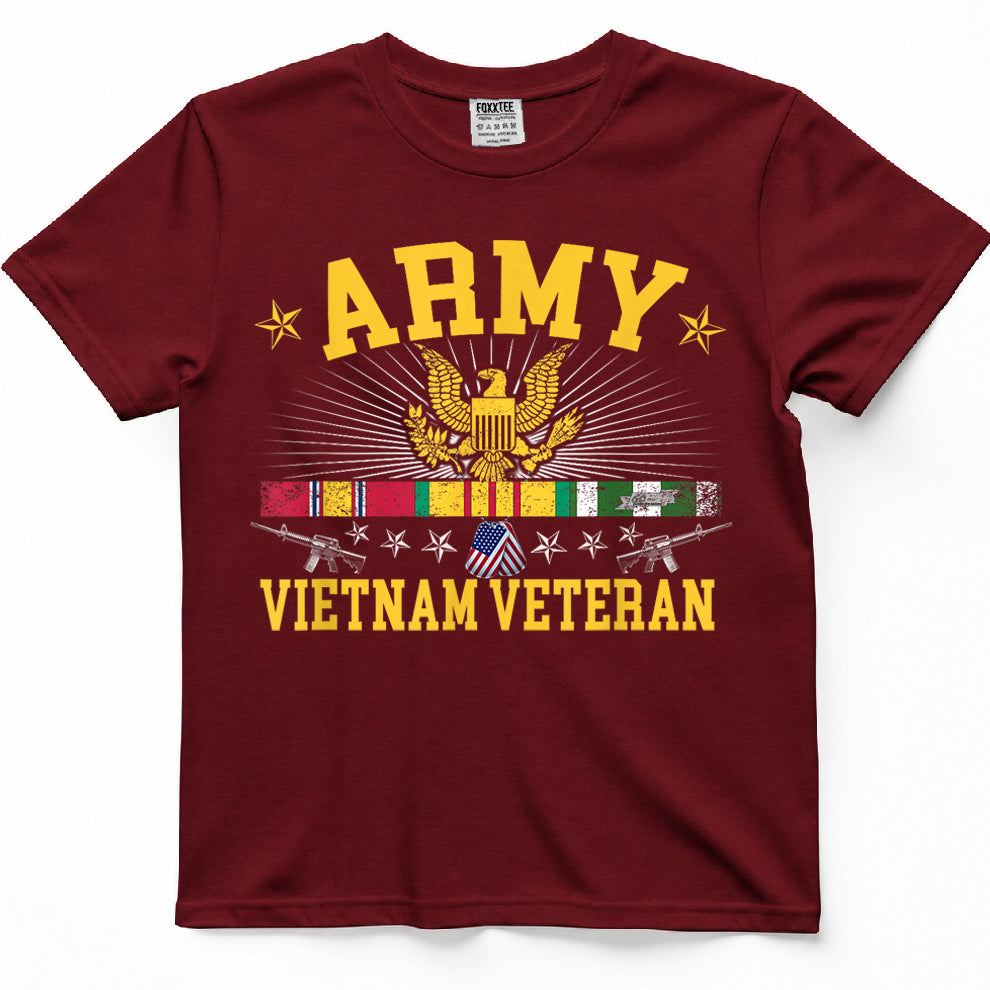 US Vietnam Veteran USA Flag -Veteran Vietnam T-Shirt