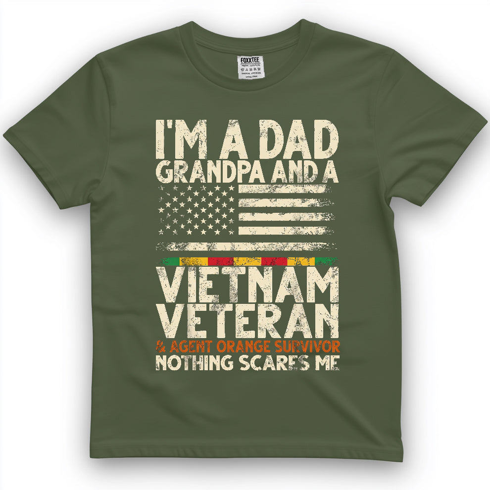 I'm A Dad Grandpa And A Vietnam Veteran Agent Orange Survivor Shirt