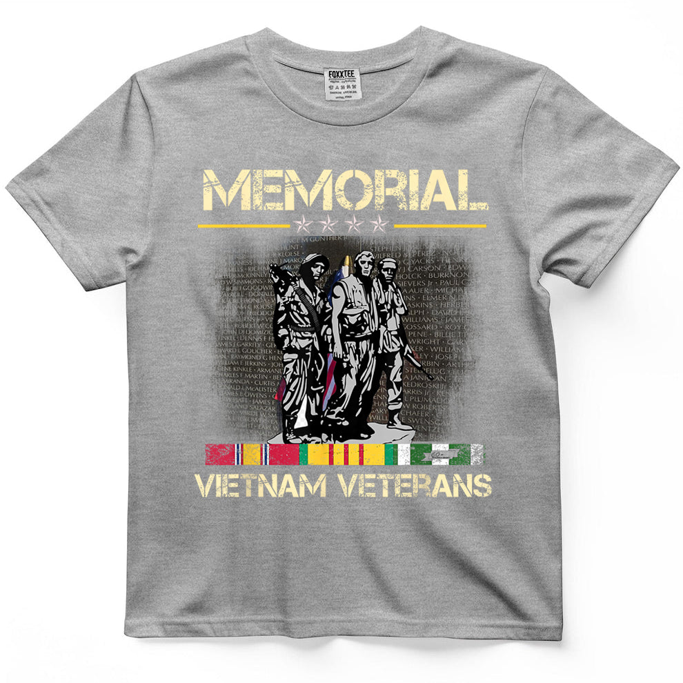 Vietnam Veterans Memorial Wall, Proud US Vietnam Veterans T-Shirt