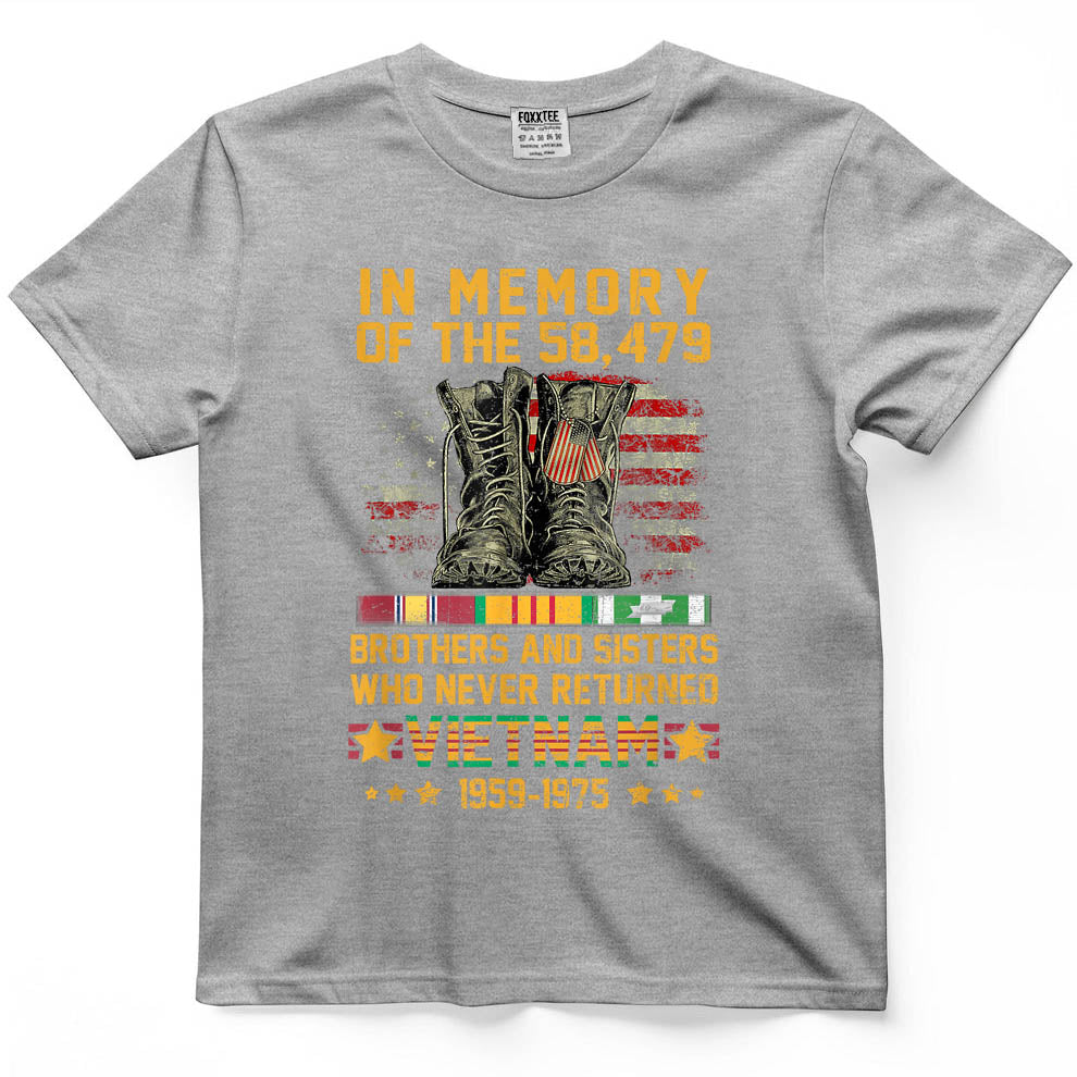 in Memory of The 58479 Brothers and Sisters Vietnam Veteran T-Shirt