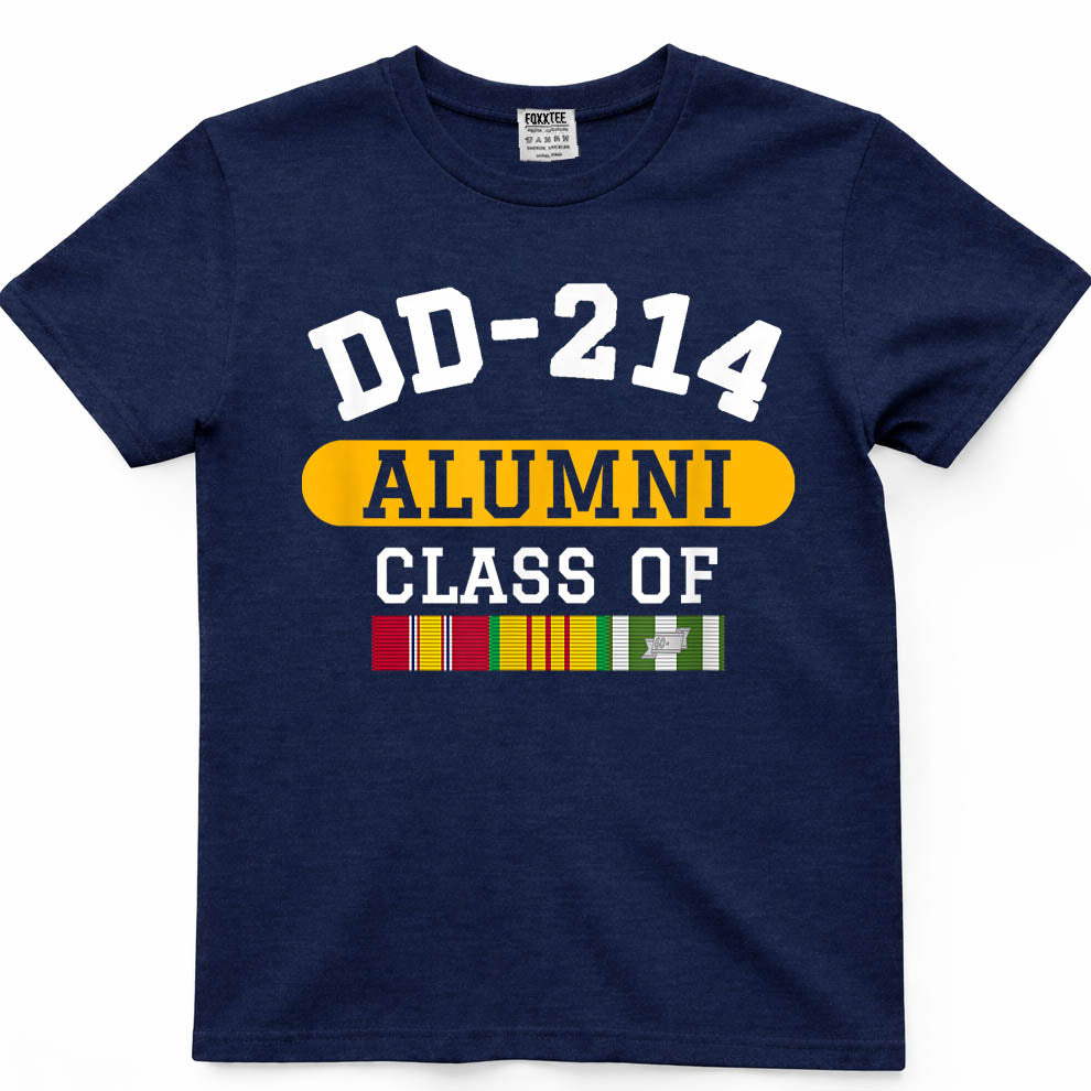 DD-214 Alumni Class of Vietnam Veteran Pride T-Shirt