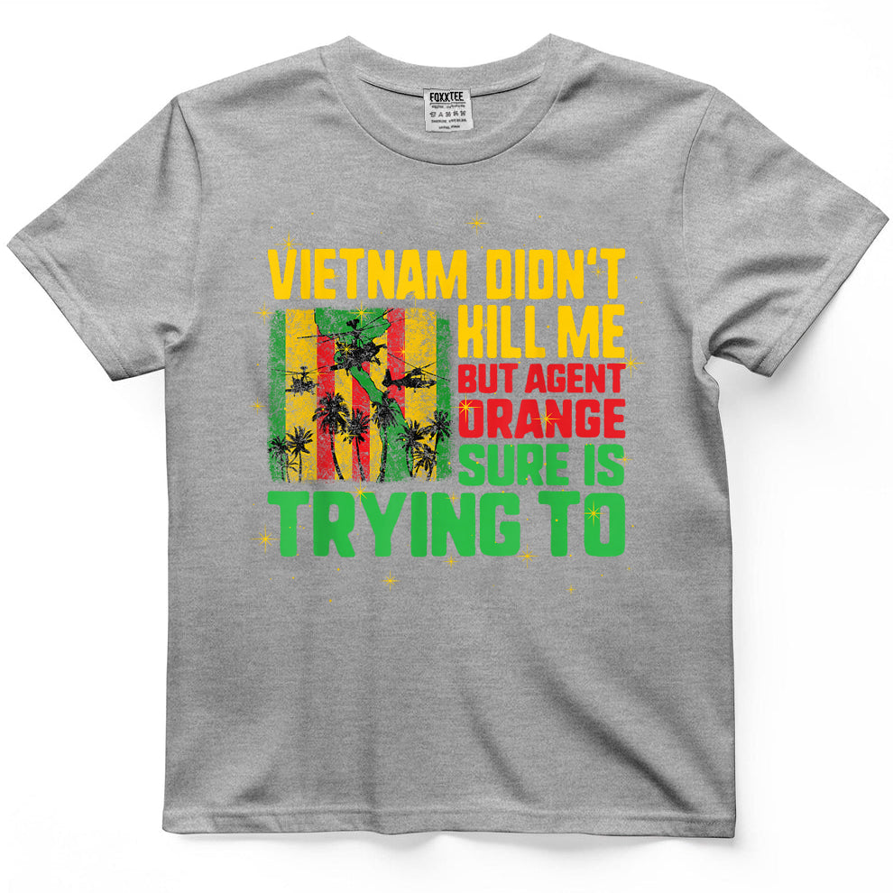 Vietnam Veterans Day Orange Agent Victims Retired Soldiers T-Shirt