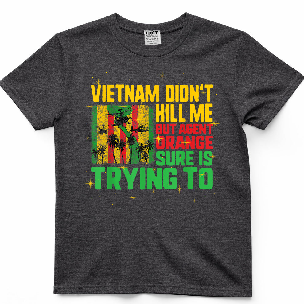 Vietnam Veterans Day Orange Agent Victims Retired Soldiers T-Shirt