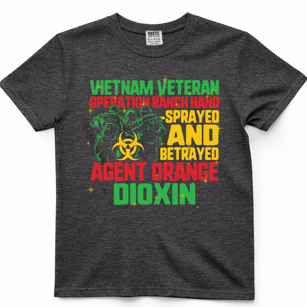 Vietnam Veteran And Orange Agent Survivor Veterans Day Men Comfort Colors t-shirt