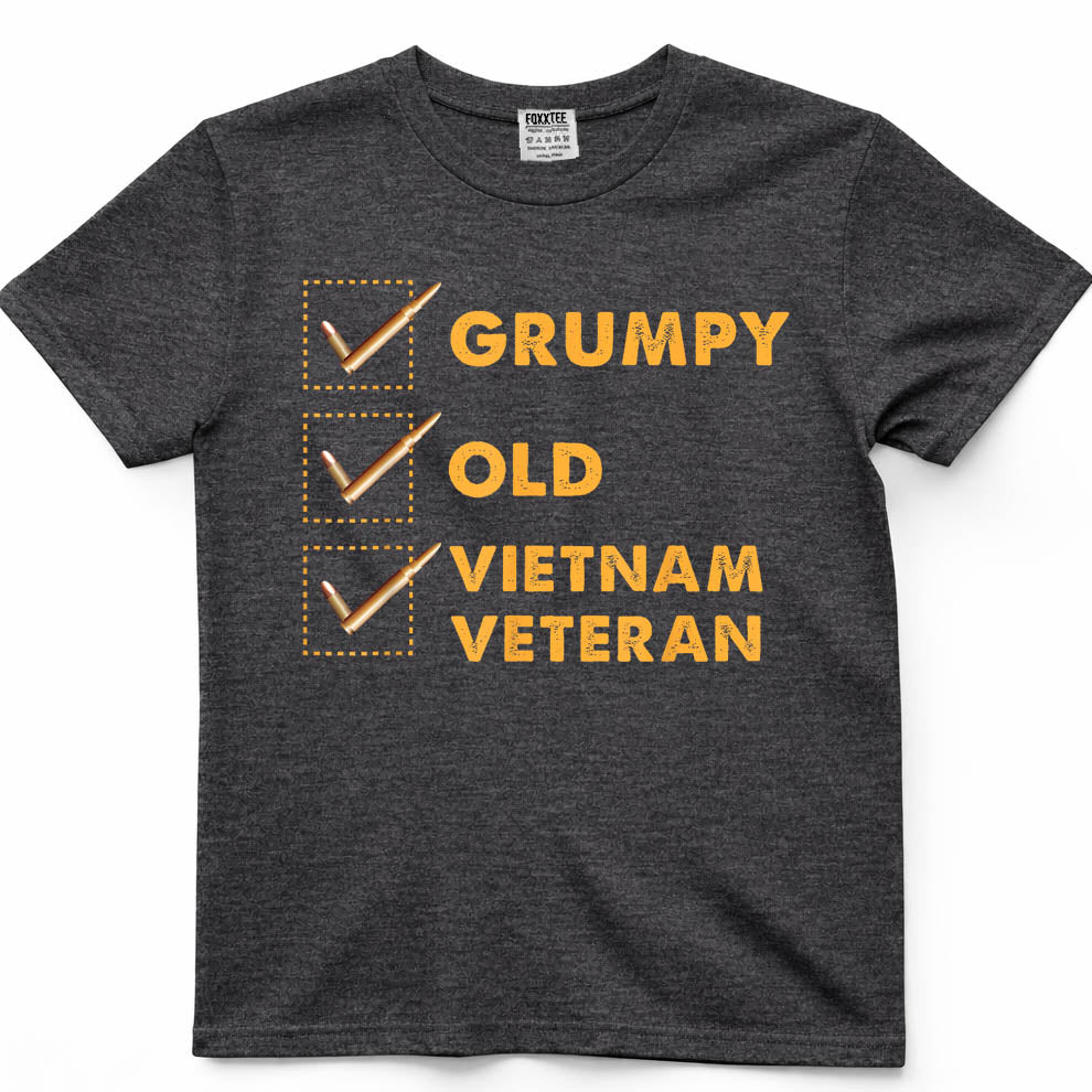 Funny Veteran Shirt Grumpy Old Vietnam Veteran Gifts T-Shirt