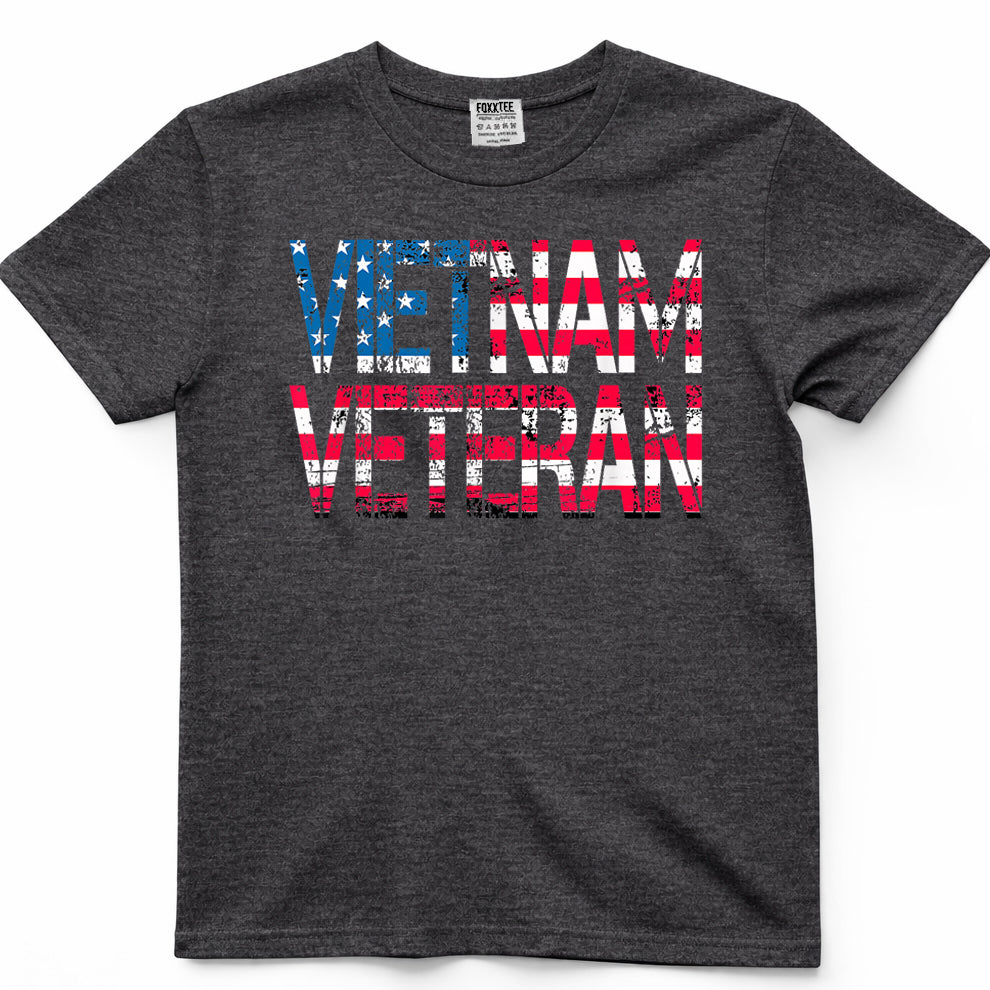 Vietnam Veteran Vintage US Flag Vietnam Vets Veteran's Day T-Shirt