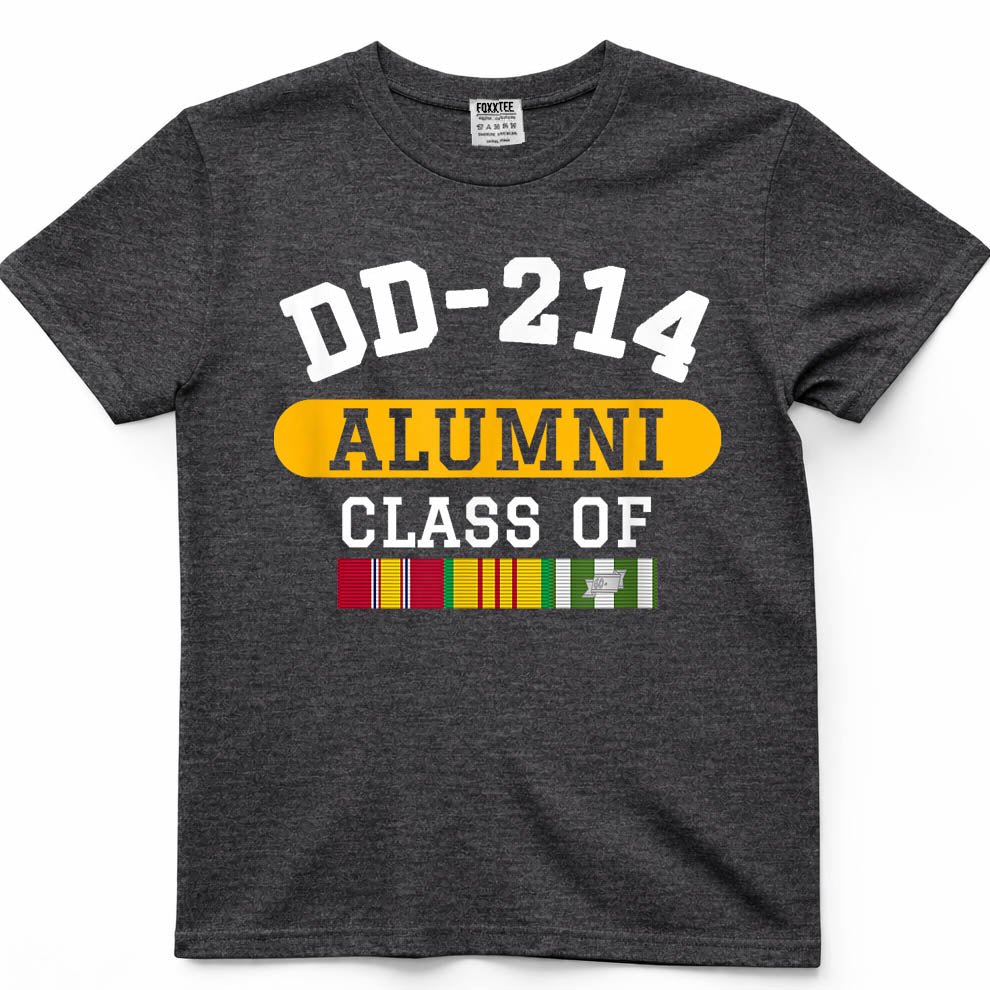 DD-214 Alumni Class of Vietnam Veteran Pride T-Shirt