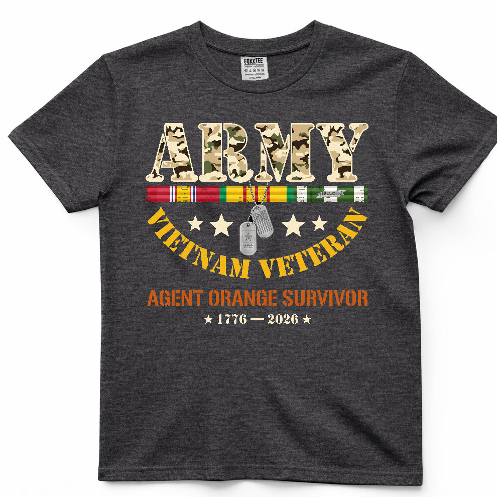Army Vietnam Veteran Agent Orange Survivor Shirt