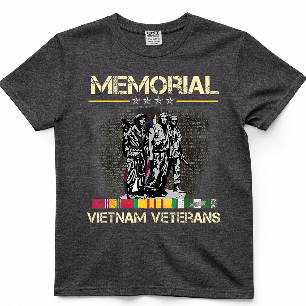 Vietnam Veterans Memorial Wall, Proud US Vietnam Veterans T-Shirt