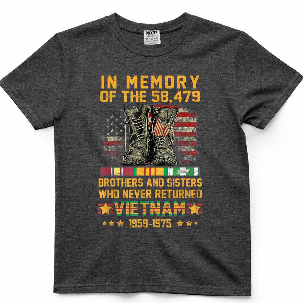 in Memory of The 58479 Brothers and Sisters Vietnam Veteran T-Shirt