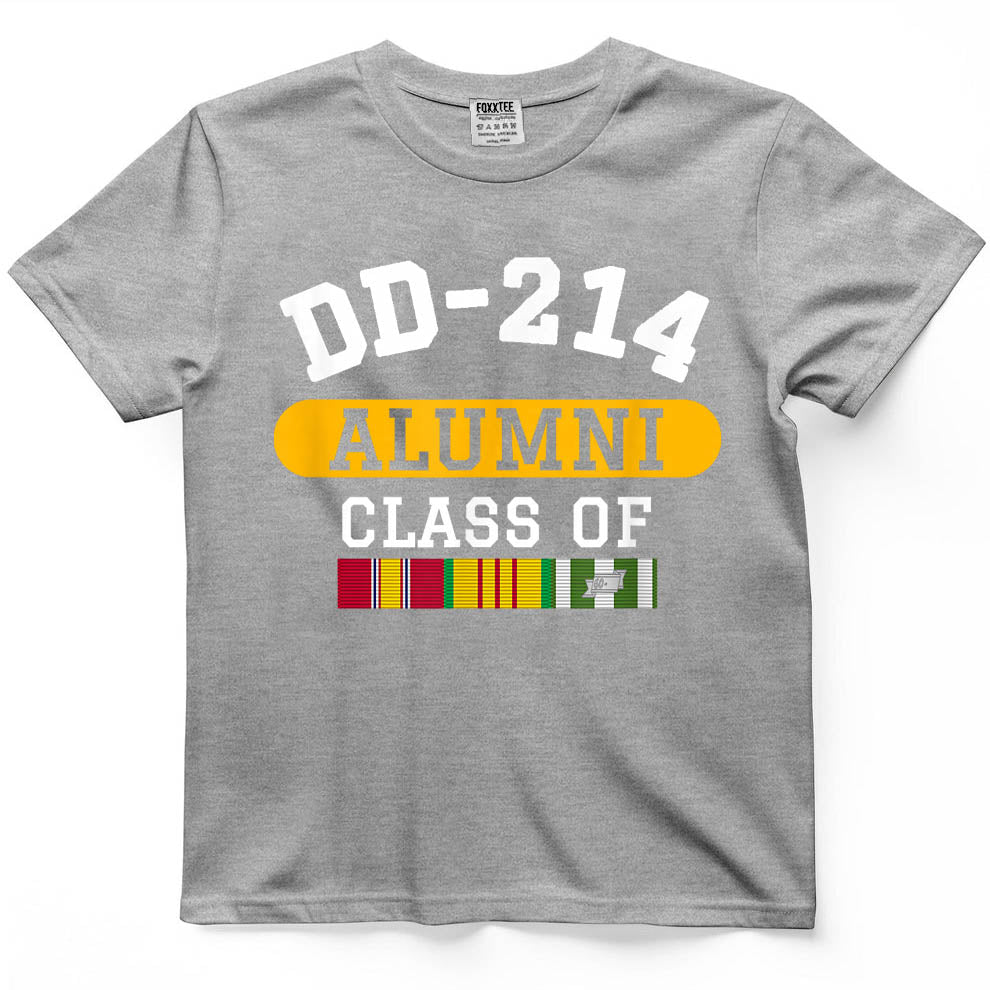 DD-214 Alumni Class of Vietnam Veteran Pride T-Shirt