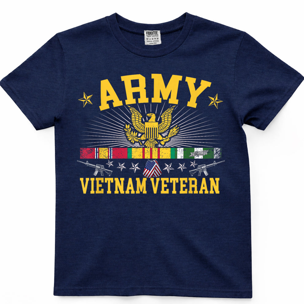 US Vietnam Veteran USA Flag -Veteran Vietnam T-Shirt