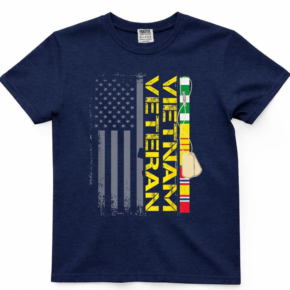 Vietnam Veteran US Flag T Shirt Gift  Vietnam War Vet Tee T-Shirt
