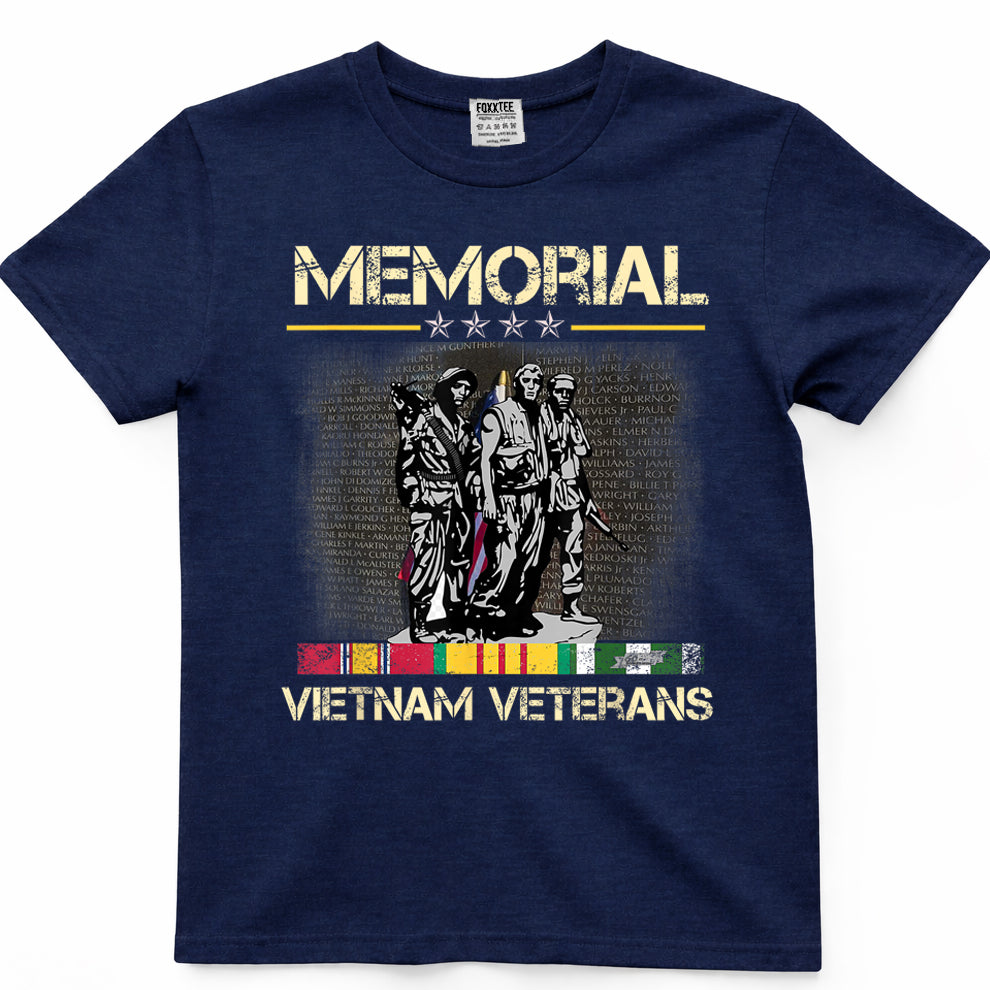 Vietnam Veterans Memorial Wall, Proud US Vietnam Veterans T-Shirt