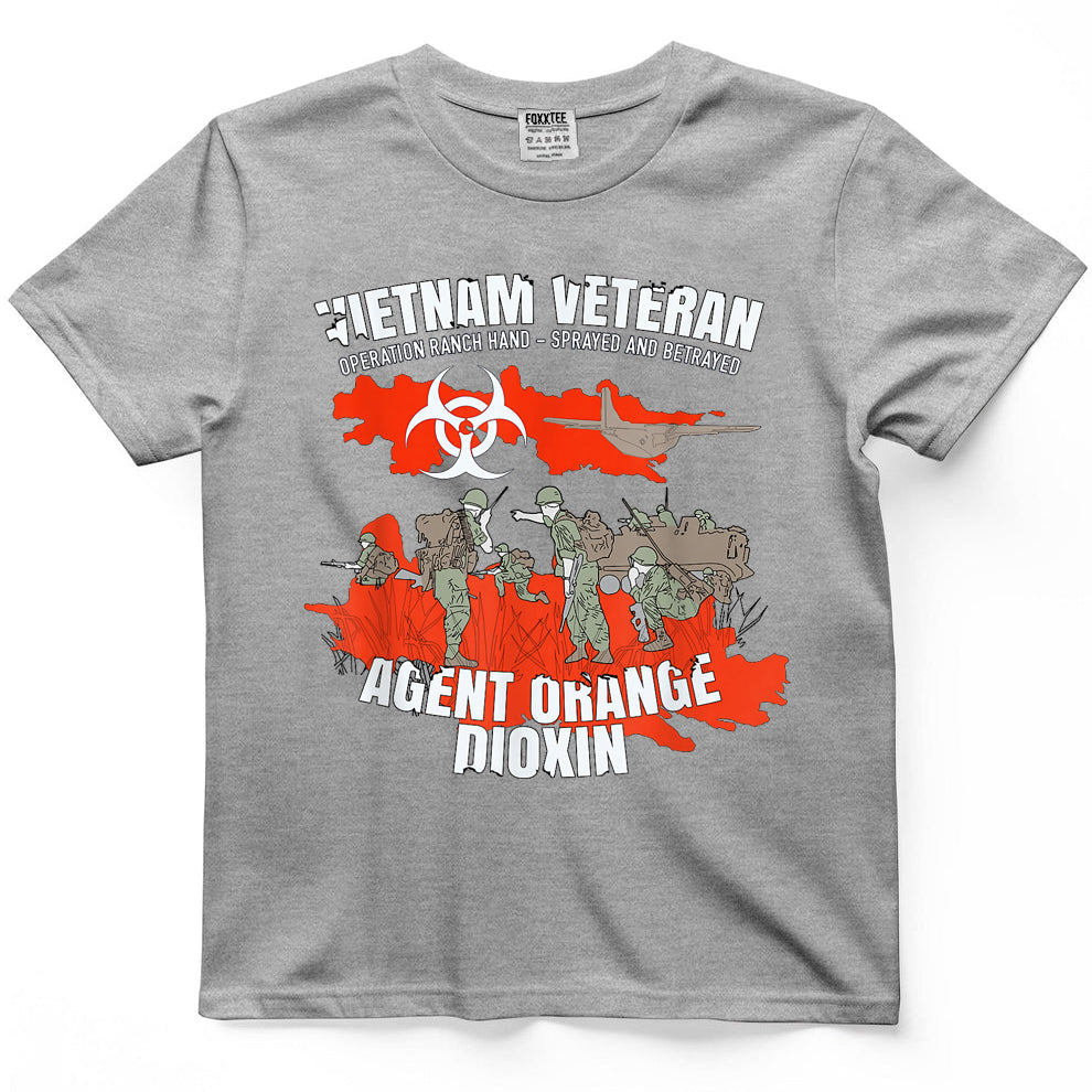 Vietnam Veteran Agent Orange Sprayed and Betrayed T-Shirt