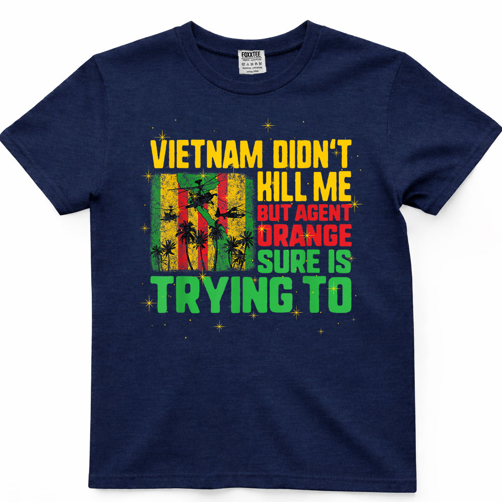 Vietnam Veterans Day Orange Agent Victims Retired Soldiers T-Shirt