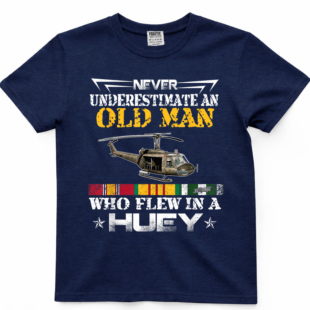 Vietnam Veteran Vet T shirt Uh-1 Huey Helicopter T-Shirt
