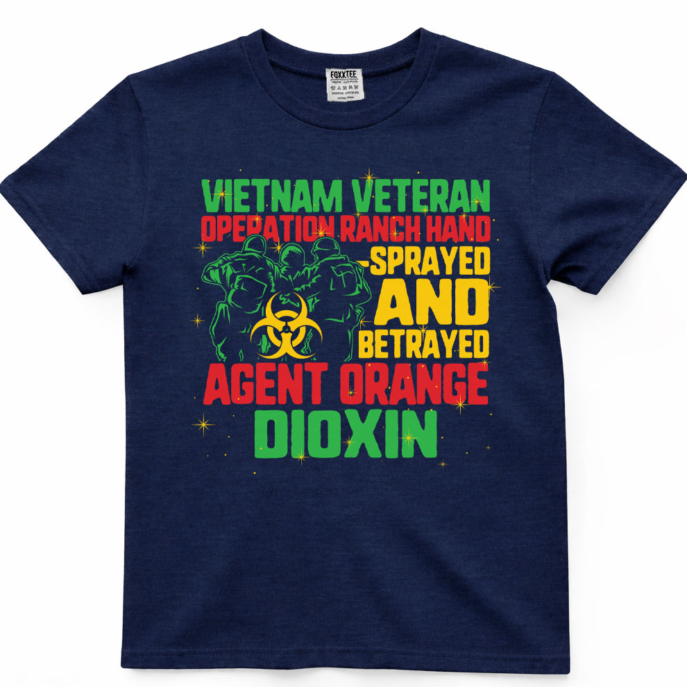Vietnam Veteran And Orange Agent Survivor Veterans Day Men Comfort Colors t-shirt