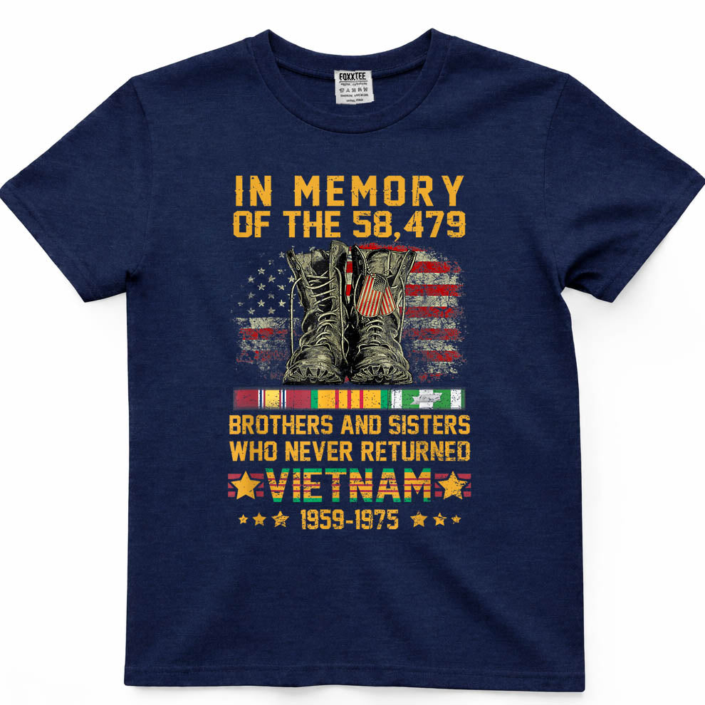 in Memory of The 58479 Brothers and Sisters Vietnam Veteran T-Shirt