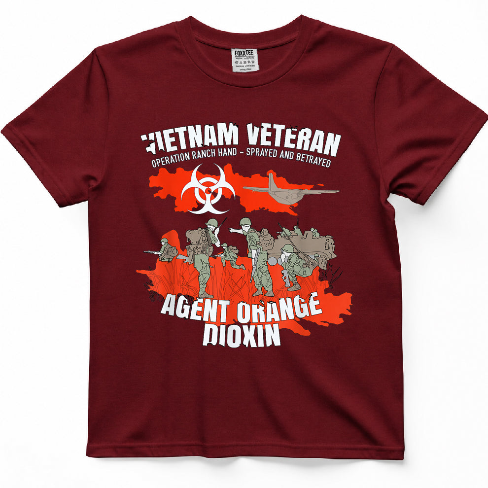 Vietnam Veteran Agent Orange Sprayed and Betrayed T-Shirt