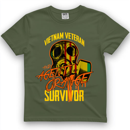 VIETNAM VETERAN AND AGENT ORANGE SURVIVOR T-Shirt