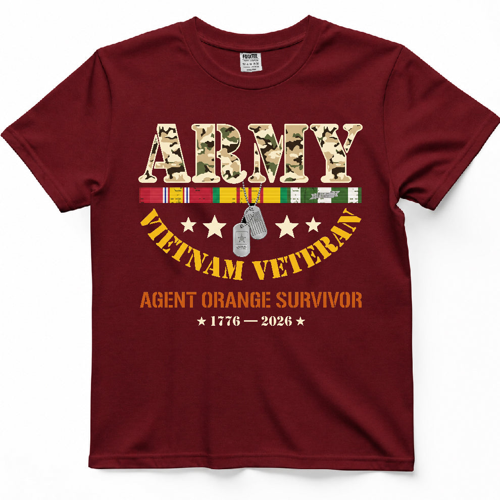 Army Vietnam Veteran Agent Orange Survivor Shirt