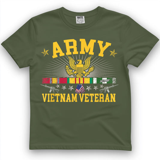 US Vietnam Veteran USA Flag -Veteran Vietnam T-Shirt