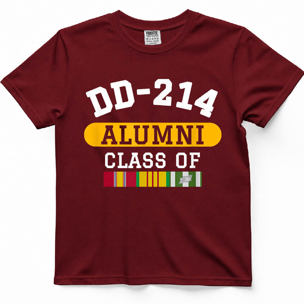 DD-214 Alumni Class of Vietnam Veteran Pride T-Shirt