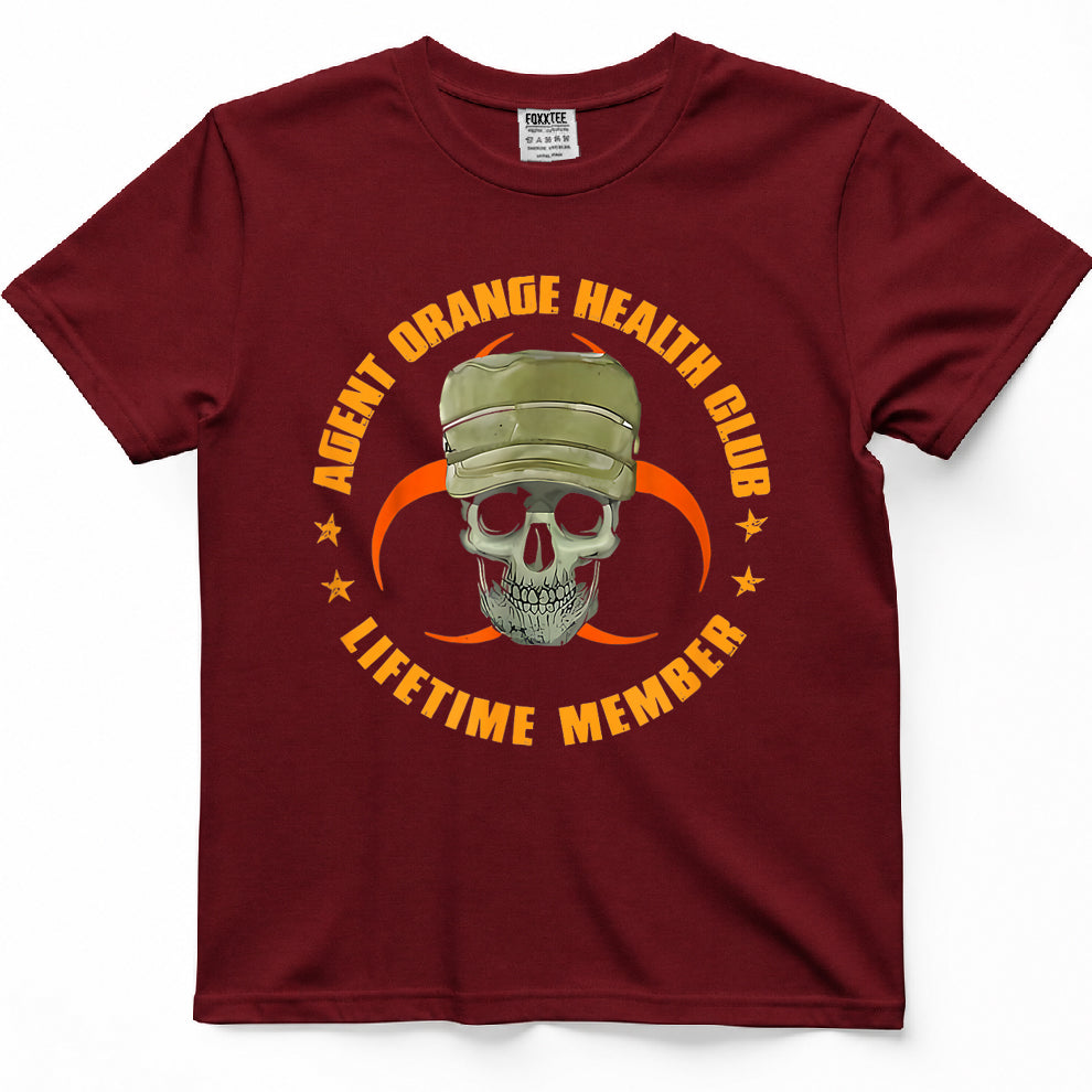 Orange Agent Health Club Lifetime Member Vietnam Veterans T-Shirt