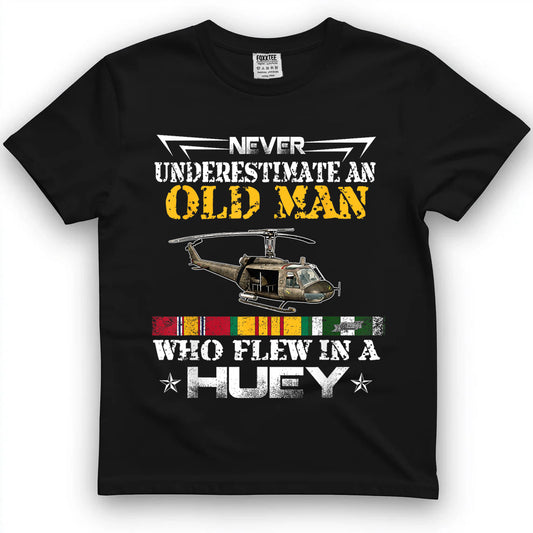 Vietnam Veteran Vet T shirt Uh-1 Huey Helicopter T-Shirt