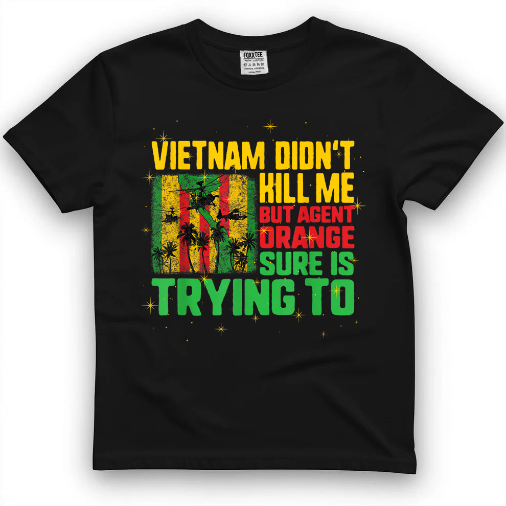 Vietnam Veterans Day Orange Agent Victims Retired Soldiers T-Shirt