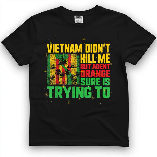 Vietnam Veterans Day Orange Agent Victims Retired Soldiers T-Shirt